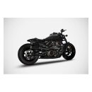 Zard Top Gun Auspuffanlage schwarz matt für Harley...