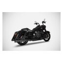 Zard Inox Auspuff Schalldämpfer Set schwarz für Harley Touring 21-23