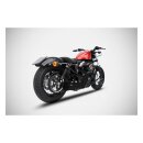 Zard, Conical 2-1 Sportster exhaust system. Matte black