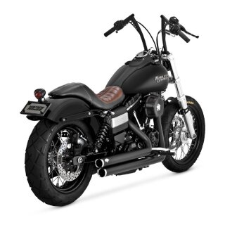 V&H, 2-1/2" Bigshots staggered PCX exhaust. Black