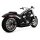 Vance & Hines Shortshots Staggered PCX Auspuff schwarz für Harley Softail 18-24