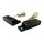 DMP, below bar front sequential turn signal set. Black