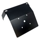 DMP, under fender license plate holder. Black