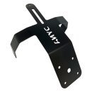 DMP, under fender license plate holder. Black