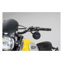 Daytona, clamp-on ABS mirror. 22mm