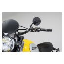 Daytona, clamp-on ABS mirror. 22mm