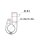 Daytona, universal bracket. Front-mount. 7/8" ID. M8 thread