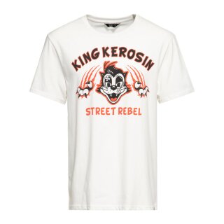 King Kerosin Street rebel t-shirt off white