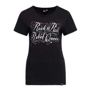 Queen Kerosin Rockn Roll Queen T-Shirt Black