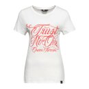 Queen Kerosin Trust no one T-Shirt Off White