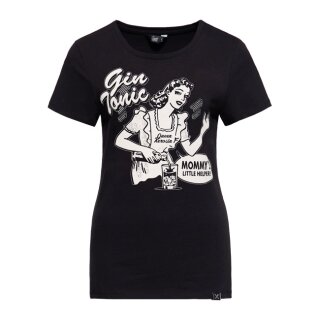Queen Kerosin Gin Tonic T-Shirt Black