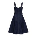 Queen Kerosin Swing Dress dark blue wash
