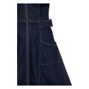 Queen Kerosin Swing Dress dark blue wash