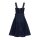 Queen Kerosin Swing Dress dark blue wash