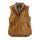 Carhartt Sherpa-lined women mock-neck vest brown