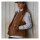 Carhartt Sherpa-lined women mock-neck vest brown