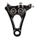 PM, 4-piston one-piece caliper/bracket, rear. Black CC