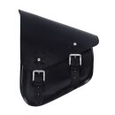 Longride, swingarm bag. Smooth, black leather