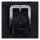 Longride, swingarm bag. Smooth, black leather