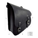 Longride Leder Satteltasche Saddlebag für Harley FXST Softail 84-17
