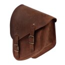Longride Leder Solo Satteltasche braun für Harley Softail 87-17