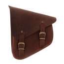 Longride Leder Solo Satteltasche braun für Harley Softail 87-17