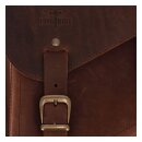 Longride Leder Solo Satteltasche braun für Harley Softail 87-17