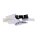 13 1/2 Scum Peak Motorrad Helm Visier schwarz
