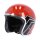 The Roeg x 13 1/2 skull bucket jettson Helm helmet amber