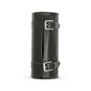 Longride, genuine leather tool roll 6.5L. Smooth black