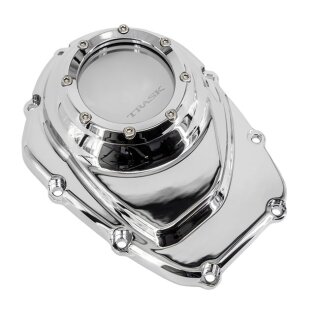 Trask Assault cam cover w/window. Chrome