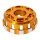 Trask, M8 billet clutch basket. Hard anodized natural