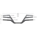 Trask 1.25" V-Line handlebar. Standard. Chrome
