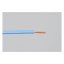 Electrical wire. 2 meter 0.75sq. Light Blue/White