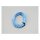 Electrical wire. 2 meter 0.75sq. Light Blue/White