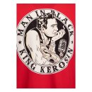 King Kerosin Man in Black T-Shirt Red