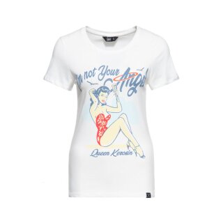 Queen Kerosin Im Not Your Angel T-Shirt Off White