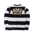 Roeg Shawn stripe sweatshirt off-white/black