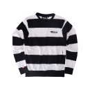 Roeg Shawn stripe sweatshirt off-white/black