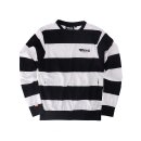 Roeg Shawn stripe sweatshirt off-white/black