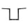 Burly, 1-1/2" Jason bar, 14â€ rise. Black