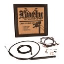 Burly Apehanger Cable/Line Kit 14" Black for Harley...