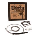 Burly, Bagger bar Cable/Line Kit 13". Stainless Steel