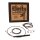 Burly, Bagger bar Cable/Line Kit 13". Stainless Steel