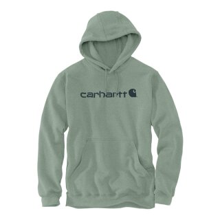 Carhartt Signature logo hoodie jade heather