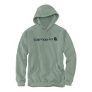 Carhartt Signature logo hoodie jade heather