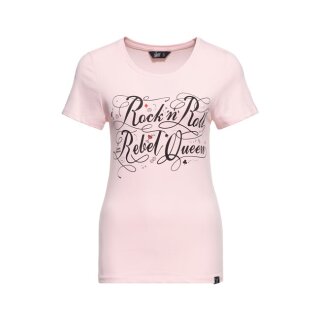 Queen Kerosin Rockn Roll Queen T-Shirt Pink