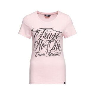 Queen Kerosin Trust no one T-Shirt Pink
