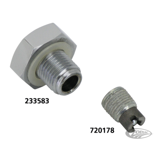 Magnetic oil drain plug + washer 1/2"-20