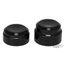 Rear Axle Covers Smooth Black ST18-Up